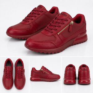 Mazino Selenite005 Sneakers Sz11 UK / 12 US Red Lace Zip Casual Streetwear Shoes